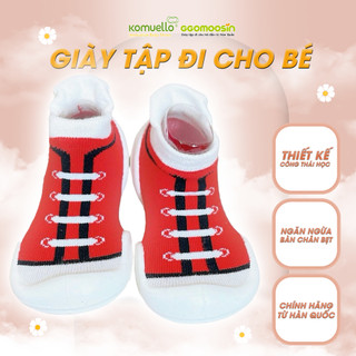 [Giày lười em bé] - giày công thái học trẻ em Ggomoosin -  Canvas Red
