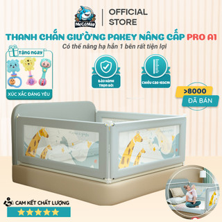 Thanh chặn giường Pakey 2024 nâng hạ 1 bên hiệu Pakey, thanh chắn giường nâng cấp cao 105cm có 3 màu