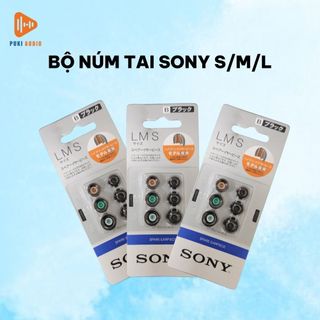 Bộ 3 cặp nút tai nghe Sony thay thế cho tai nghe nhét tai inear