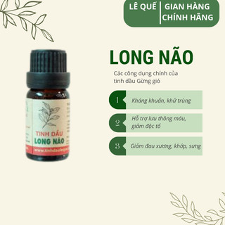 Tinh dầu long não Lê Quế (Camphor essential oil) Làm tan vết bầm, khử trùng, đuổi côn trùng Chai 10ml Koshka Home