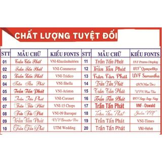 [BÁN CHẠY] KHẮC DẤU TÊN THEO YEU CẦU