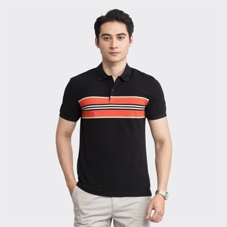 ÁO POLO NAM ARISTINO MÀU ĐEN KẺ - APS125S3