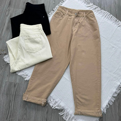 Quần Baggy Nữ Bigsize Dáng Dài 9 Tấc 90cm Lưng Cao Form Rộng Chất Kaki Sành Điệu Q513