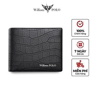 Ví da nam cao cấp chính hãng williampolo chất liệu da bò nguyên tấm -181393d
