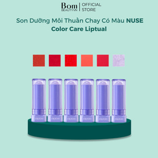 Son dưỡng môi thuần chay có màu nuse color care liptual