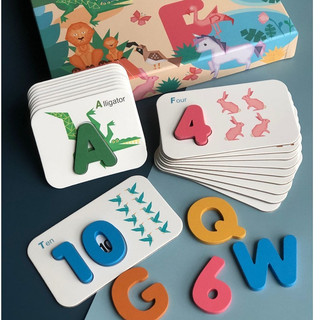 Bộ thẻ chữ cái và số đếm alphabet cho bé, đồ chơi giáo dục giúp bé nhận biết được chữ và số