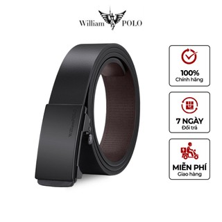 Thắt lưng nam cao cấp da bò thương hiệu williampolo - polo20793