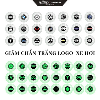 Nút Cao Su Trắng Phản Quang Chống Sốc Bảo Vệ Cửa Ô Tô, Giảm Ghấn Lực Khi Đóng, Mở Cửa Dong Auto