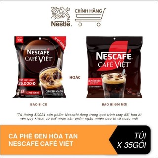 Nescafé Cafe Việt cà phê đen hòa tan bịch 35 gói*16g /Hộp 15 gói*16g(Bao bì mới)