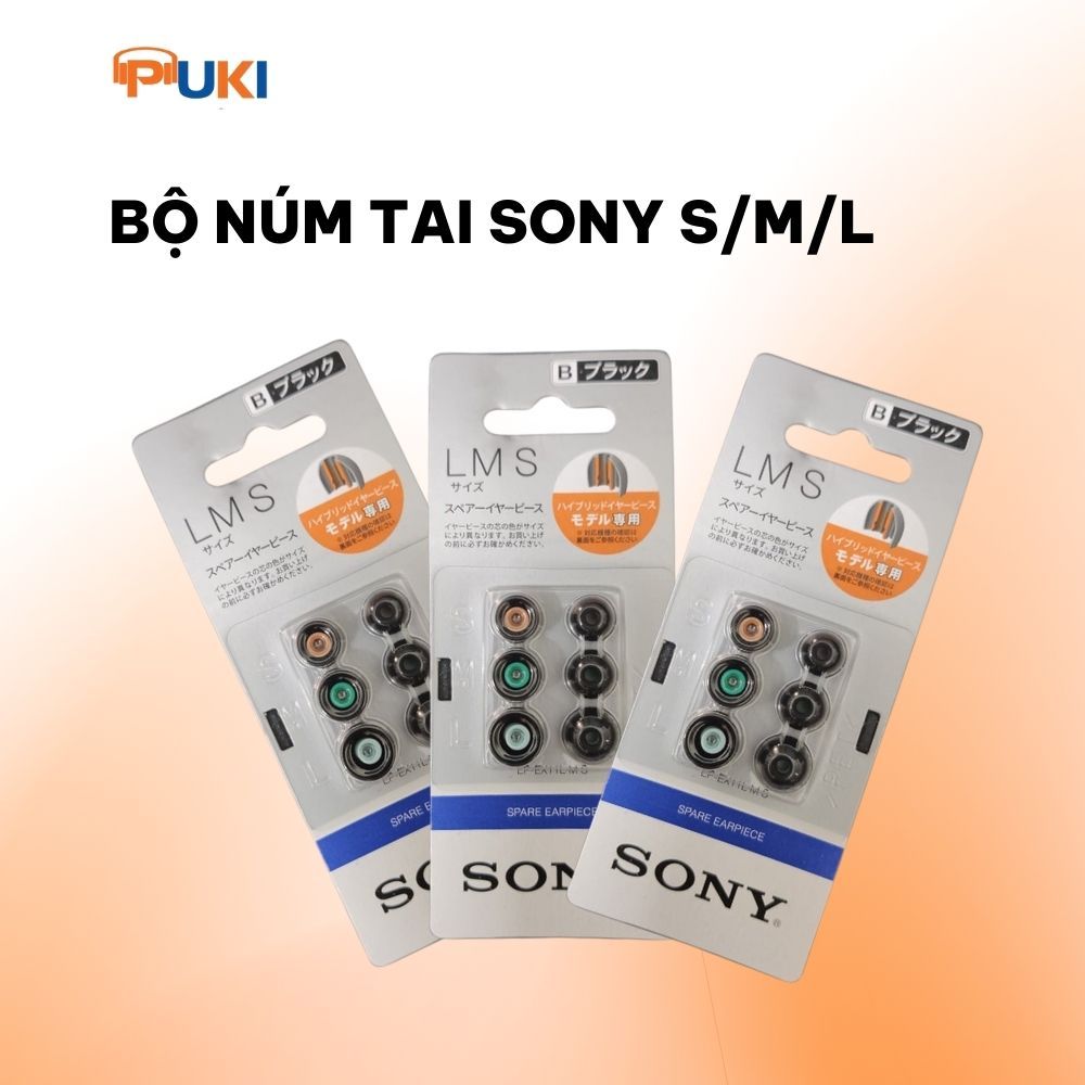 Bộ 3 cặp nút tai nghe Sony thay thế cho tai nghe nhét tai inear