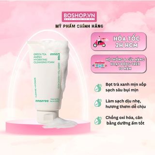 Sữa Rửa Mặt Trà Xanh Sạch Sâu Innisfree Green Tea Hydrating Amino Acid Cleansing Foam 150g