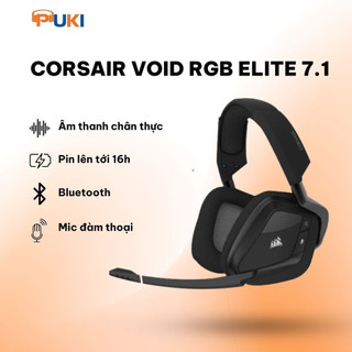Tai nghe chơi game không dây corsair void rgb elite 7.1 carbon - tai nghe chính hãng