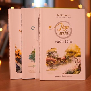 Sách - Combo 3 cuốn Làm mới vườn tâm + Sống đời bình an + Thả trôi phiền muộn - Tác Giả Suối Thông - SaiGonBooks