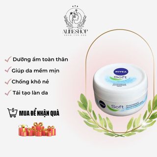 Kem dưỡng ẩm Nivea Soft 200ml, cấp ẩm chuyên sâu, cam kết nẻ mấy cũng hết  - cam kết 100% chính hãng Đức