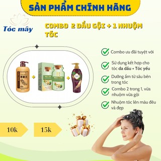Dầu gội phủ bạc TMZ168, Dầu gội nhuộm tóc dạng gói, gội phủ bạc nhuộm đen tóc
