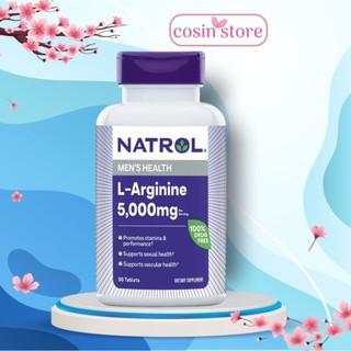 Viên uống Natrol L-Arginine 3000 Mg 5000mg 90 viên Hỗ trợ Cải Thiện Sức khỏe shop Cosin Store