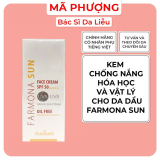 Kem Chống Nắng Da Dầu FARMONA SUN FACE CREAM SPF 50 OIL FREE