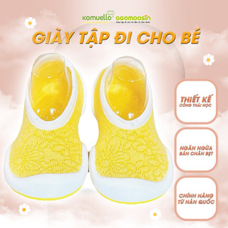 Giày lười em bé - giày công thái học trẻ em Ggomoosin - Flat new yellow