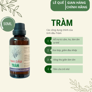 (Lê Quế) Tinh dầu tràm gió Lê Quế (Melaleuca Essential oils) Làm ấm cơ thể, dịu vết muỗi đốt Lọ 10-50ml Koshka Home