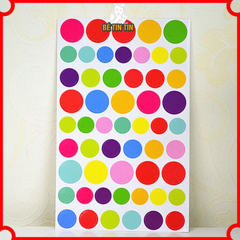 10 Sticker khen thưởng bé yêu Hình Tròn, Hình Trái Tim-hình dán trang trí sổ dễ thương/ Miếng dán sticker hoạt hình cute