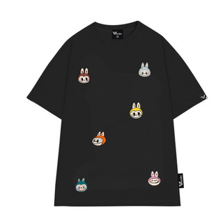 Áo Thun Nam Nữ LABUBU Form Rộng Chất Cotton, Áo Thun Unisex Họa Tiết LABUBU Cổ Tròn - OV505