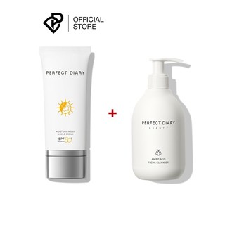  Set Kem Chống Nắng 60ML + Sữa Rửa Mặt Perfect Diary Axit Amin 200ML Tiết Kiệm 