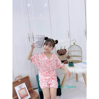 Bộ lụa mango cộc tay mẫu sóng / túi