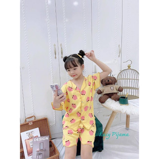 Bộ lụa mango cộc tay mẫu sóng / túi