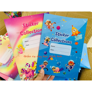 Sổ dán sticker Collections, sổ sticker, sổ đổi thưởng A5 20 trang