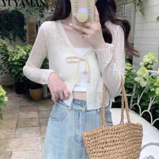 Áo khoác len mỏng, áo khoác cardigan tay dài dáng crotop cột nơ tiêu thư nhiều màu, chất len mềm mịn không xù hàng QCCC