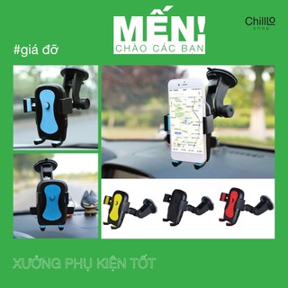 Đế Kẹp Giá Đỡ Điện Thoại Hít Chân Không Trên Xe Hơi, Ô Tô, Bàn Làm Việc - Đế Hút Chông Không Siêu Dính Siêu Chắc