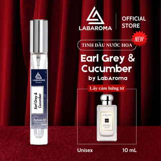 Tinh dầu nước hoa nữ Earl Grey & Cucumber by LabAroma Premium 10ml, hương thơm tươi mát, tinh tế | Nhập khẩu Anh