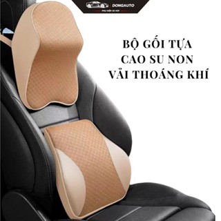  Bộ Gối Tựa Đầu & Lưng Ô Tô Memory Foam Cao Cấp - Gối Tựa Vai Gáy Thiết Kế Chuẩn Công Thái Học Dong Auto 