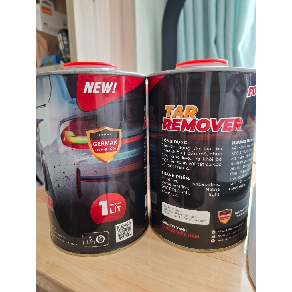 Dung dịch tẩy nhựa đường Ôtô 1 lít ( chính hãng Focar)