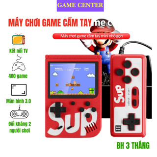 Máy Chơi Game Sup 400 Có Tay Cầm Dành Có Thể Chơi 2 Người Màn Hình Rộng 3 Inch Kết Nối Với TV Pin Sạc Dùng Liên tục 2-3H