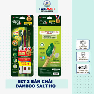 Bộ bàn chải răng bamboo salt in mom – chăm sóc nướu – tphcm - thương hiệu hàn quốc