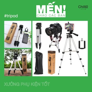 Gậy 3 Chân TRIPOD TF 3110 - Phụ kiện Chụp Ảnh, Quay Phim, Livestream Cực Tốt Tương Thích Nhiều Dòng Máy + Kẹp Điện Thoại
