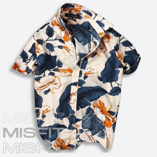 Áo sơ mi MISFIT đi biển, bộ đồ đôi hoạ tiết nam nữ quần áo hawaii lụa mát, không nhăn - HOATIETBUT