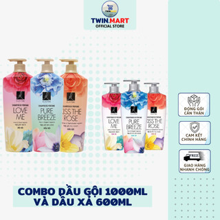 DATE XA TPHCM Dầu gội Elastine 1000ml và Dầu xả Elastine dưỡng tóc 600ml Hàn Quốc