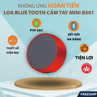 Loa bluetooth cầm tay mini BS01 - Loa đa năng vỏ nhôm cao cấp âm bass cực hay