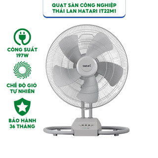 Quạt sàn công nghiệp hatari thái lan it22m1 - công suất 197w - hàng chính hãng - bảo hành 36 tháng