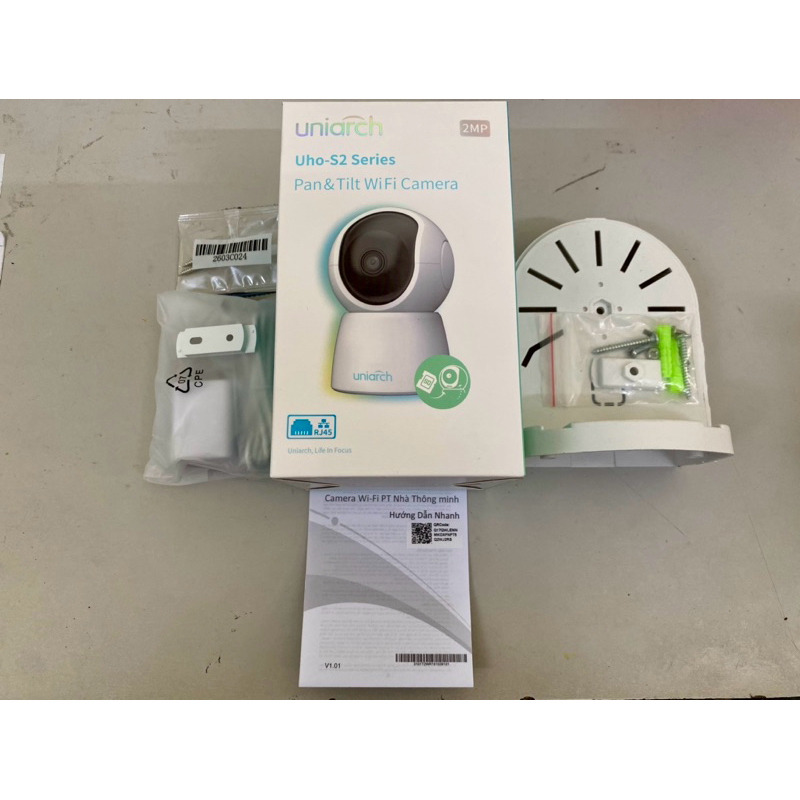 Camera UNV - Uho-S2E, xoay 360•, theo dõi thông minh , đàm thoại 2 chiều, tặng chân đế.