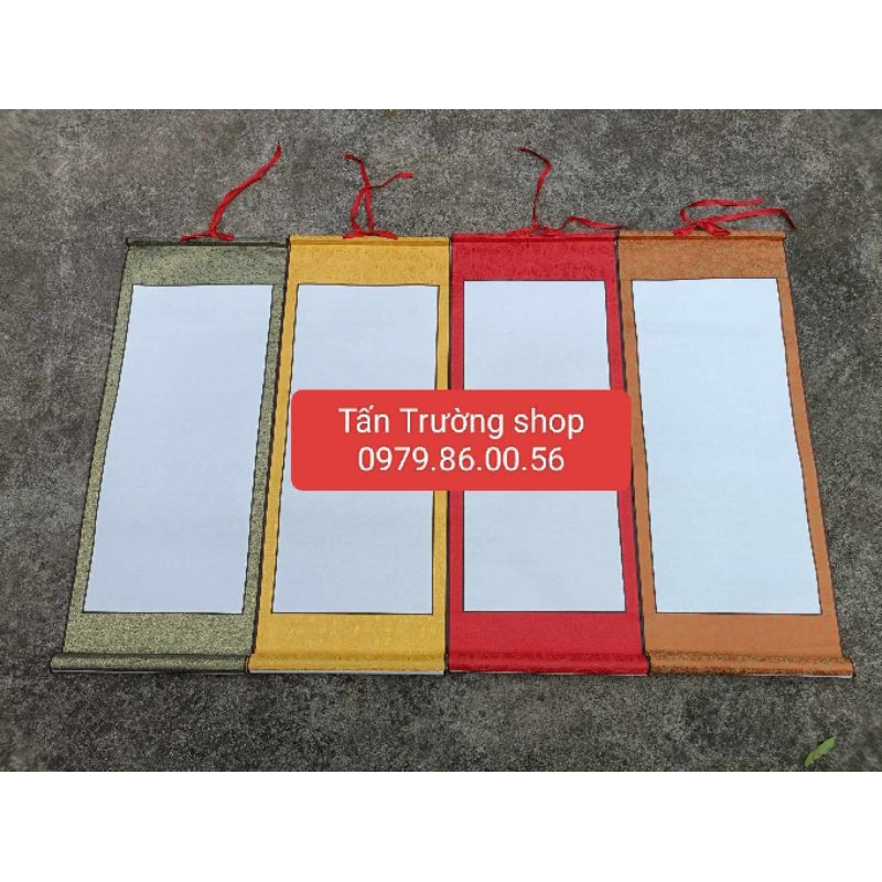 Giấy biểu lụa viết thư pháp kt 32*75