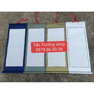 Giấy biểu lụa viết thư pháp kt 32*75