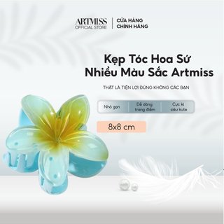 Kẹp tóc hoa sứ Chibi Artmiss nhiều màu sắc phong cách Hàn Quốc size 8cm RANDOM MÀU