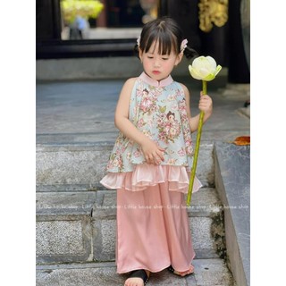 Set Yếm Lụa Cho Bé Gái mặc đi chơi Trung Thu, Lễ Tết