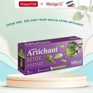 Nước uống detox giúp thải độc, mát gan thanh lọc cơ thể Milical extra Atiso Artichaut 7 ngày