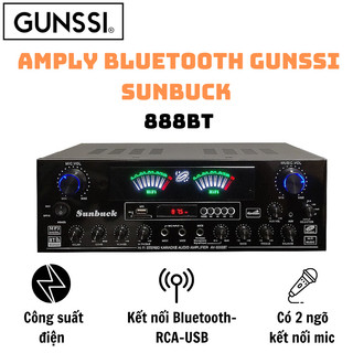 Amly karaoke bluetooth sunbuck AV-888BT-loa công suất lớn, đấu được cả sub hơi và sub điện