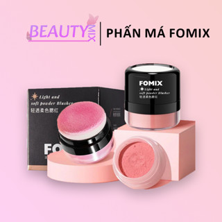 Phấn má hồng mềm mịn chống nước kèm bông cọ và gương tiện lợi dễ dùng xinh đẹp PT-FOM