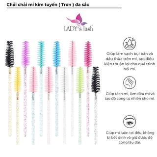 Chổi chải mi kim tuyến - Lash Brush - Lady's Lash